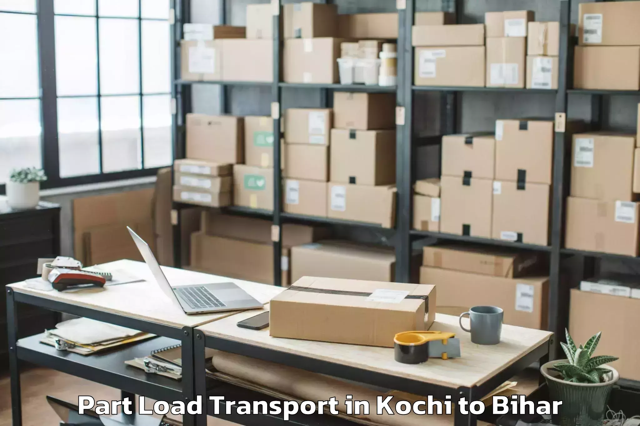 Book Your Kochi to Akorhi Gola Part Load Transport Today